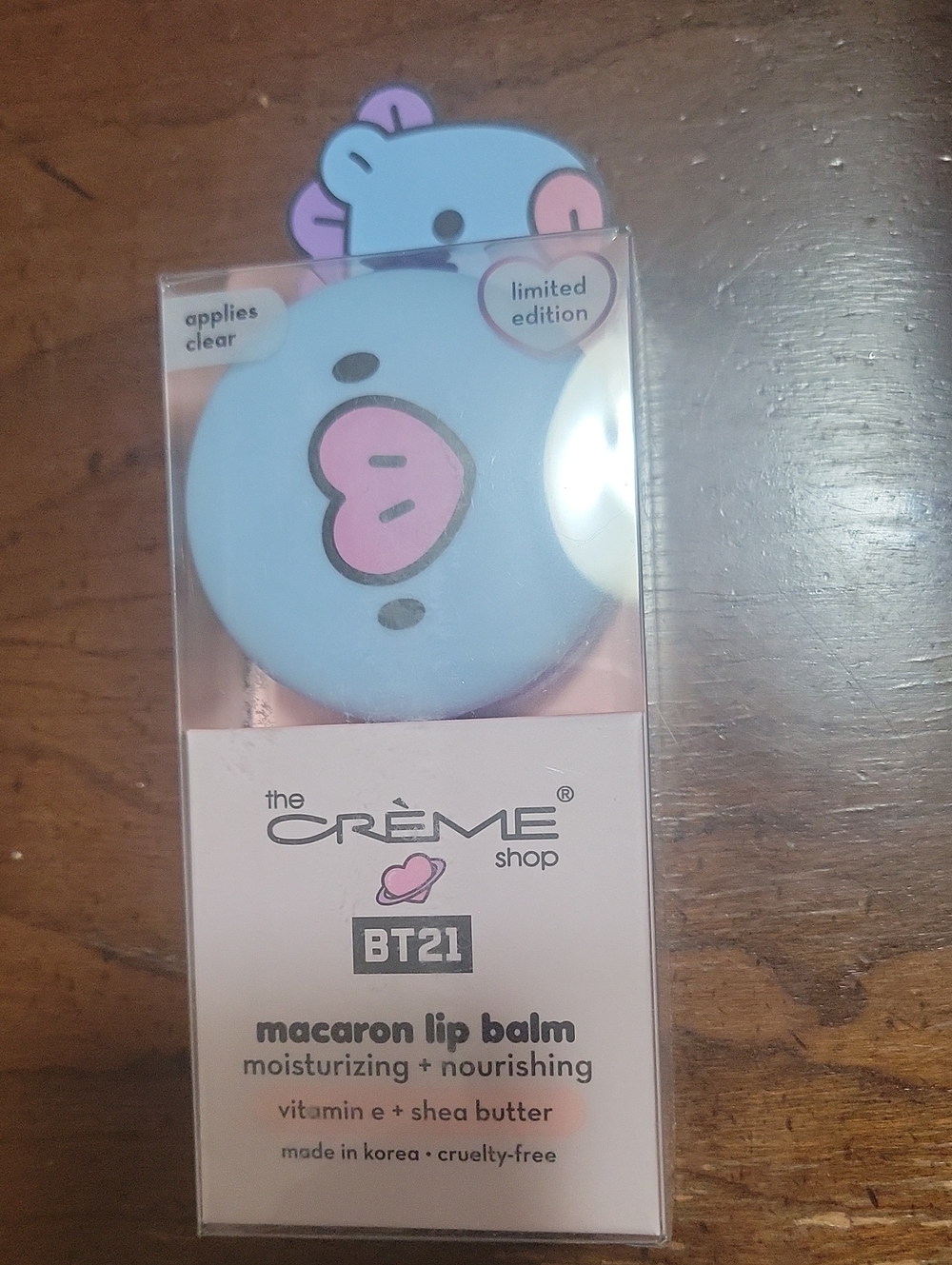 Creme shop macaron lip balm grape gummy